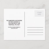 rustieke kalligrafie | Nieuwe startpunt Aankondigingskaart (Achterkant)