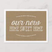 rustieke kalligrafie | Nieuwe startpunt Aankondigingskaart (Voorkant)