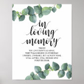 Rustieke kalligrafie trouwherdenking tafelbord poster (Voorkant)