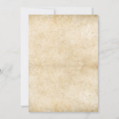 Rustieke  kalligrafie uitnodiging (Achterkant)