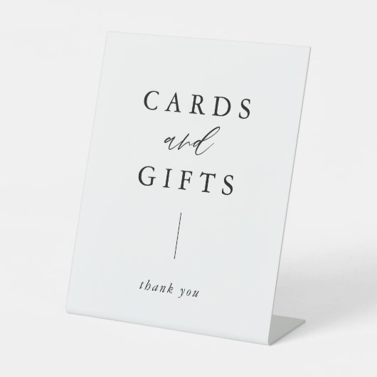 Rustieke kalligrafiekaarten en geschenken voetstuk reclamebord met voetstuk (Voorkant)