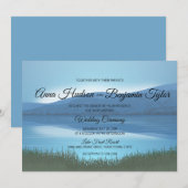 Rustieke kalmerende Lakeside Wedding Event Uitnodi Kaart (Voorkant / Achterkant)