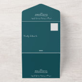 Rustieke Kalocsai Bloemen  All In One Uitnodiging (Buitenkant)