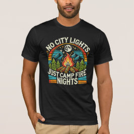 Rustieke Kampeeravontuur Rond Het Kampvuur T-shirt