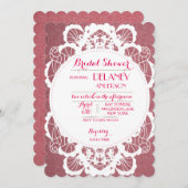  rustieke kant bruids doucheuitnodigingen kaart (Voorkant / Achterkant)