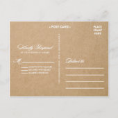RUSTIEKE KANT | BRUILOFT RSVP POST KAART (Achterkant)