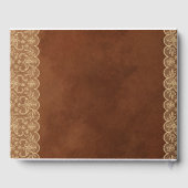 Rustieke kant Custom Branded EVENT Keepsake Persoo Gastenboek (Achterkant)