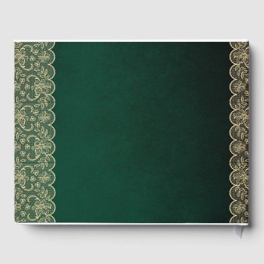 Rustieke kant Custom Branded EVENT Keepsake Persoo Gastenboek (Achterkant)