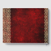 Rustieke kant Custom Branded EVENT Keepsake Persoo Gastenboek (Achterkant)