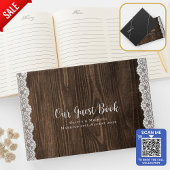 Rustieke kant Custom Branded EVENT Keepsake Persoo Gastenboek