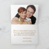 Rustieke kant en Burlap bruiloft dank u kaart (Binnen)