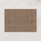 Rustieke Kant en Burlap Gereserveerde Zitplaatsen Plaatskaartje (Achterkant)