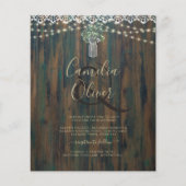 Rustieke Kant Gypsophila Lichten Metselaars Pot Hu Flyer (Voorkant)