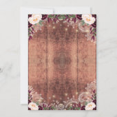 Rustieke kant houten string verlichting |Vrijgezel Kaart (Achterkant)