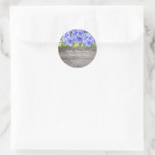 Rustieke Kant Hydrangeas Bruiloft Sticker (Tas)