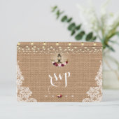 Rustieke Kant Jute Snoerlampen Trouw RSVP (Staand voorkant)