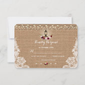 Rustieke Kant Jute Snoerlampen Trouw RSVP (Achterkant)