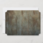 Rustieke kant schuur hout land Victoriaans Boerder Kaart (Achterkant)