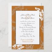 Rustieke kanten bruiloft kaart (Voorkant)