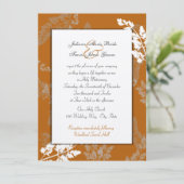 Rustieke kanten bruiloft kaart (Staand voorkant)