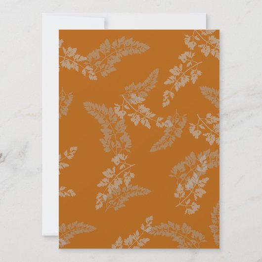 Rustieke kanten bruiloft kaart (Achterkant)