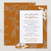 Rustieke kanten bruiloft kaart (Voorkant / Achterkant)