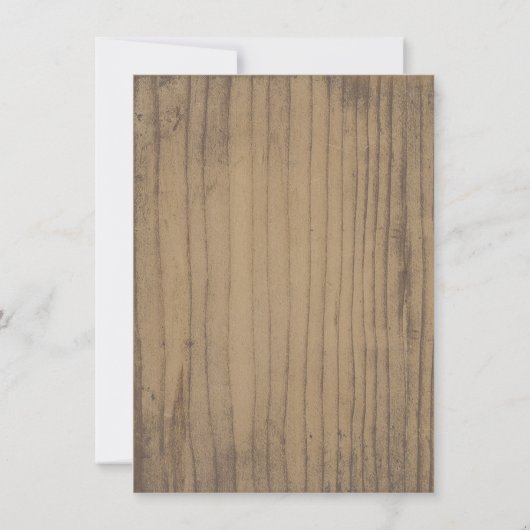 Rustieke Kanten Metselpot Bruidsdiner Kaart (Achterkant)