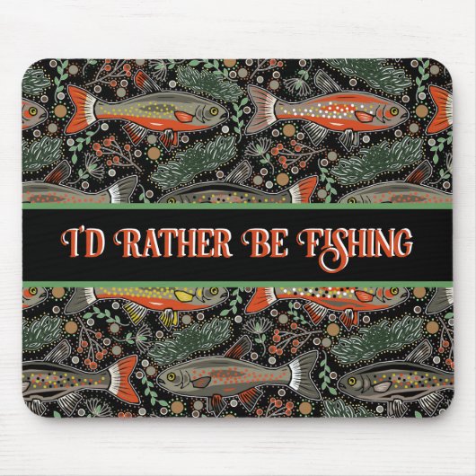 Rustieke Kantoor decor ik liever Gevist Muismat (Voorkant)