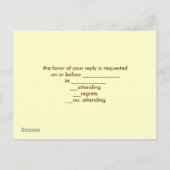 Rustieke kantschuur Zonnebloem Country Wedding RSV Uitnodiging Briefkaart (Achterkant)