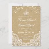 rustieke kantverlichting islamitische moslimbruil kaart (Voorkant)