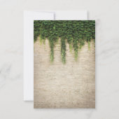 Rustieke Kasteel Steen Kerk Lichten Trouw RSVP Kaartje (Achterkant)