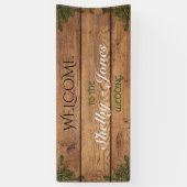 Rustieke Keltische Claddagh Bruiloft Banner (Verticaal)