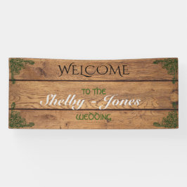 Rustieke Keltische Claddagh Bruiloft Banner
