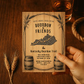 Rustieke Kentucky Bourbon Thema Feest Uitnodiging