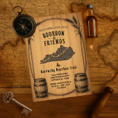 Rustieke Kentucky Bourbon Thema Feest Uitnodiging