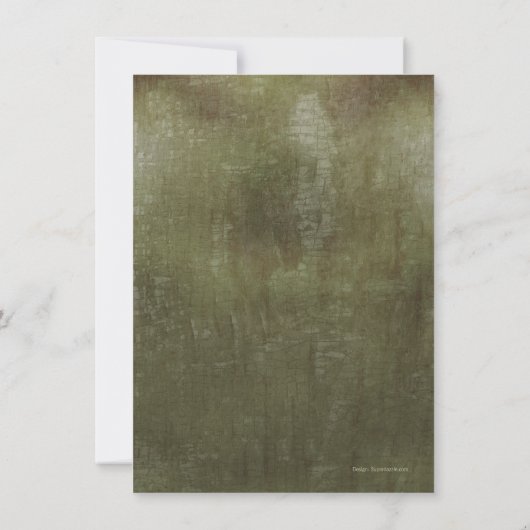 Rustieke Kersenbloesem Bloemen Huwelijk 4.5 "x 6.2 Kaart (Achterkant)