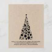 Rustieke kerst Bake Sale Fondsenwerving Flyer (Achterkant)