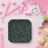 Rustieke Kerst Bes Papier Bord – Feest (Feest)