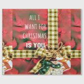  rustieke kerst cadeaupapier (Vlak)