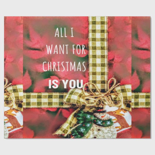  rustieke kerst cadeaupapier (Vlak)