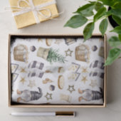 Rustieke Kerst Country Gnomen en Decoraties Tissuepapier (Geschenk)