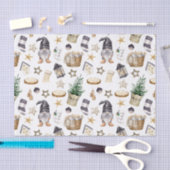 Rustieke Kerst Country Gnomen en Decoraties Tissuepapier (Craft)