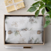  rustieke kerst dennenappels tissuepapier (Geschenk)