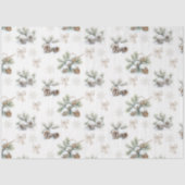  rustieke kerst dennenappels tissuepapier (Voorkant)