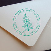 Rustieke Kerst Dennenoorde Adres Zelfinktende Stempel