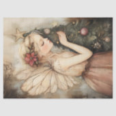 Rustieke Kerst Fairy Decorating Tree Decoupage Tissuepapier (Voorkant)