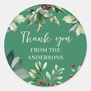 Rustieke Kerst Favor Stickers