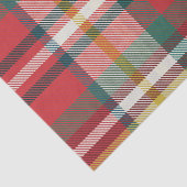 Rustieke Kerst Feestdagen Rood en Groen Plaid Tissuepapier (Detail)