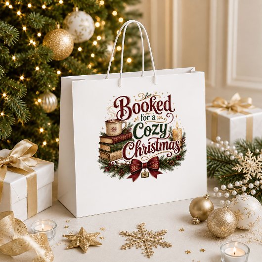 Rustieke Kerst Glanzende Kerstcadeautas Ontwerp Groot Cadeauzakje