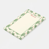 Rustieke kerst groen bessen post-it® notes (Schuin)